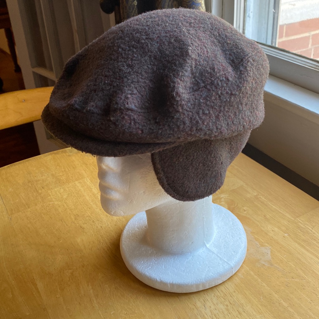 Brown Columbia Warm Newsboy Style Hat Made In Usa